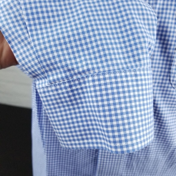 Orvis Mens Button Down Blue Cotton Plaid Sz Medium - Picture 5 of 8
